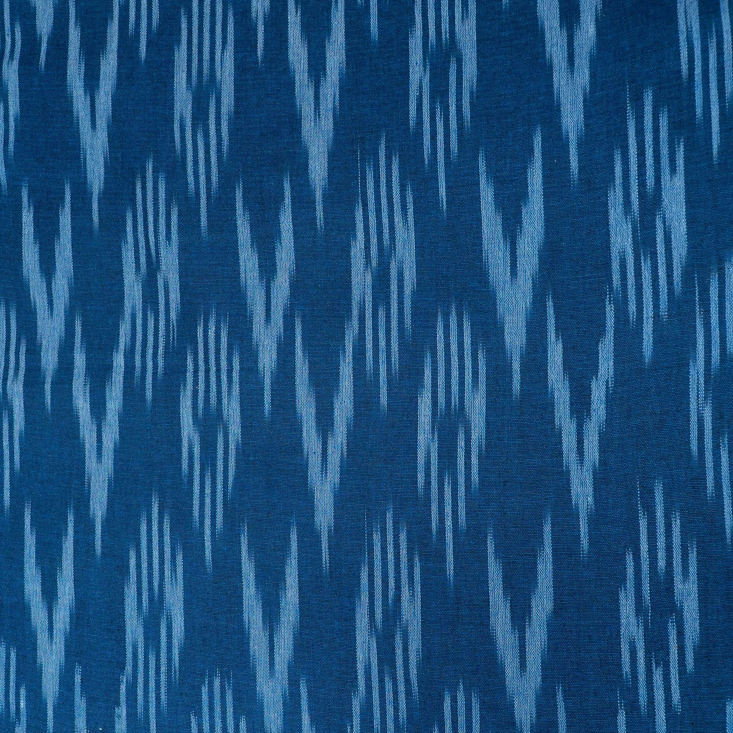 Blue Design Cotton Ikat Fabric for Dress Material Fabric for Dress Material | Width: 44"