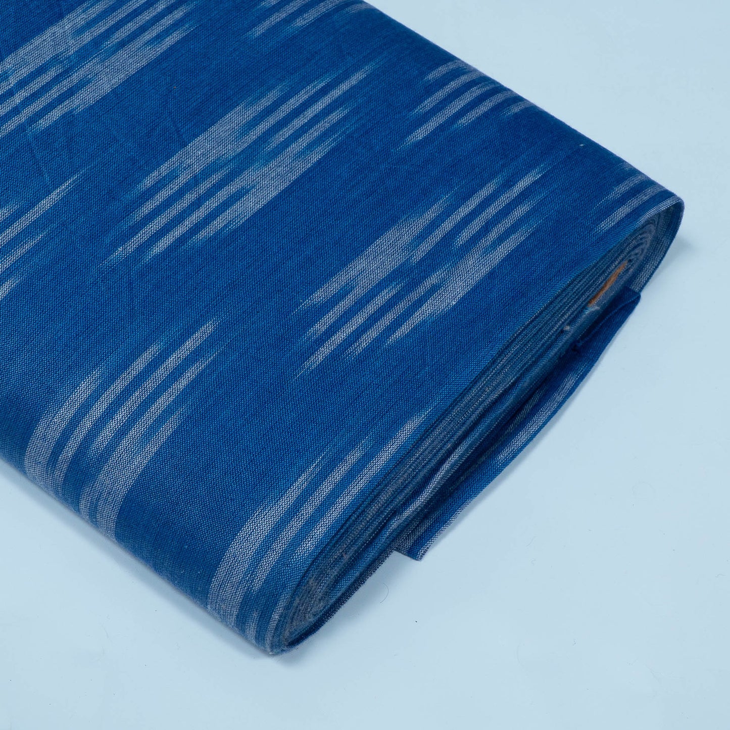 Blue Design Cotton Ikat Fabric for Dress Material Fabric for Dress Material | Width: 44"