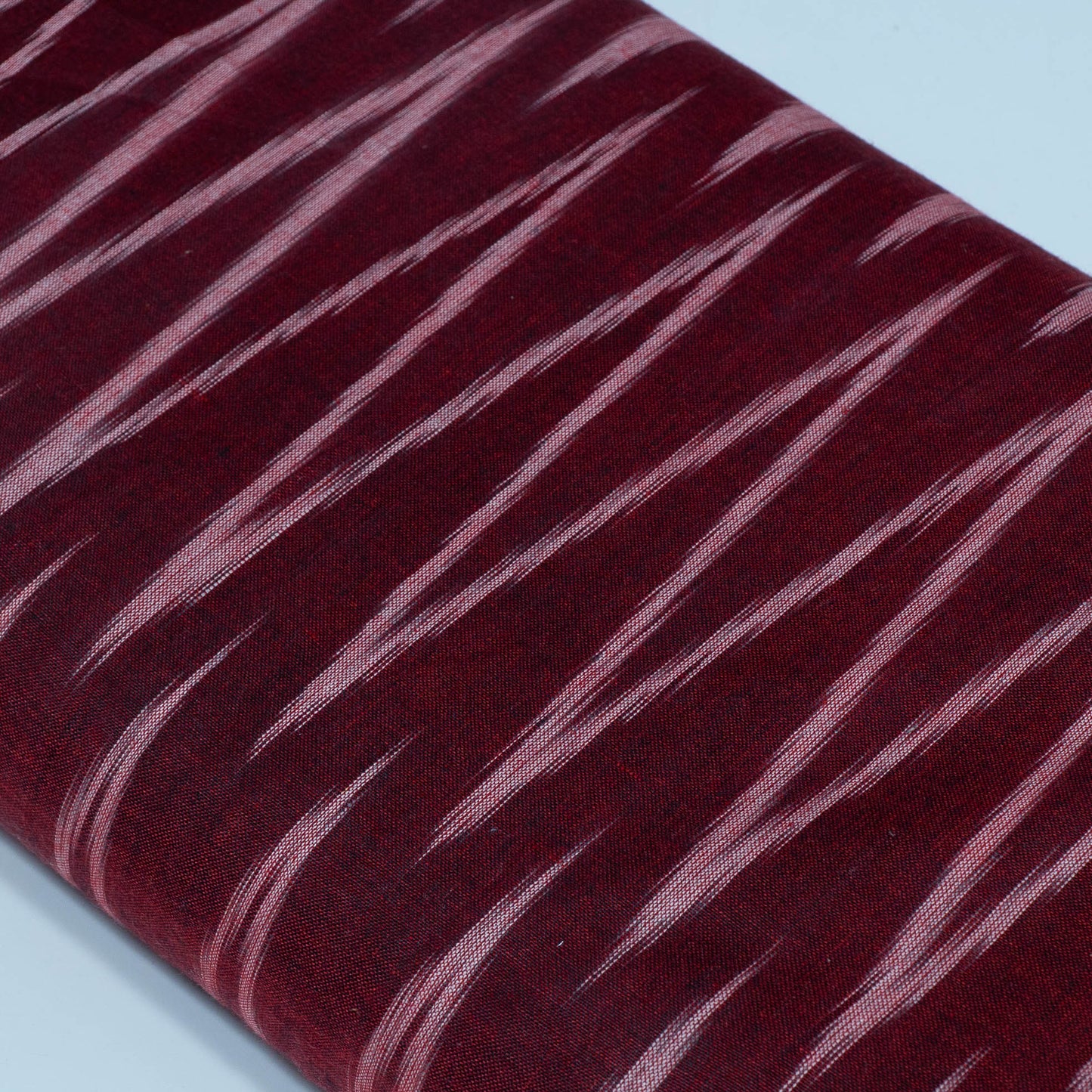 Maroon Chevron Design Cotton Ikat Fabric for Dress Material Fabric for Dress Material | Width: 44"