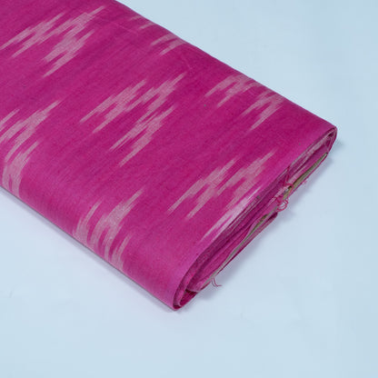 Pink Cotton Handloom Ikat Fabric for Dresses | Width: 44"