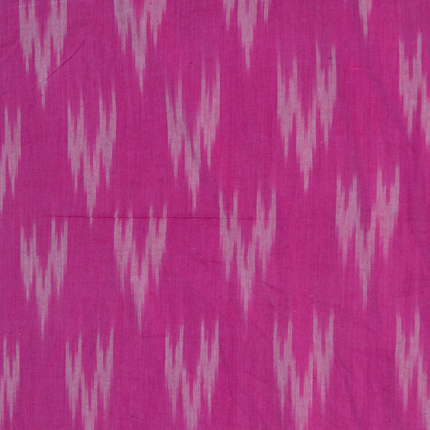 Pink Cotton Handloom Ikat Fabric for Dresses | Width: 44"