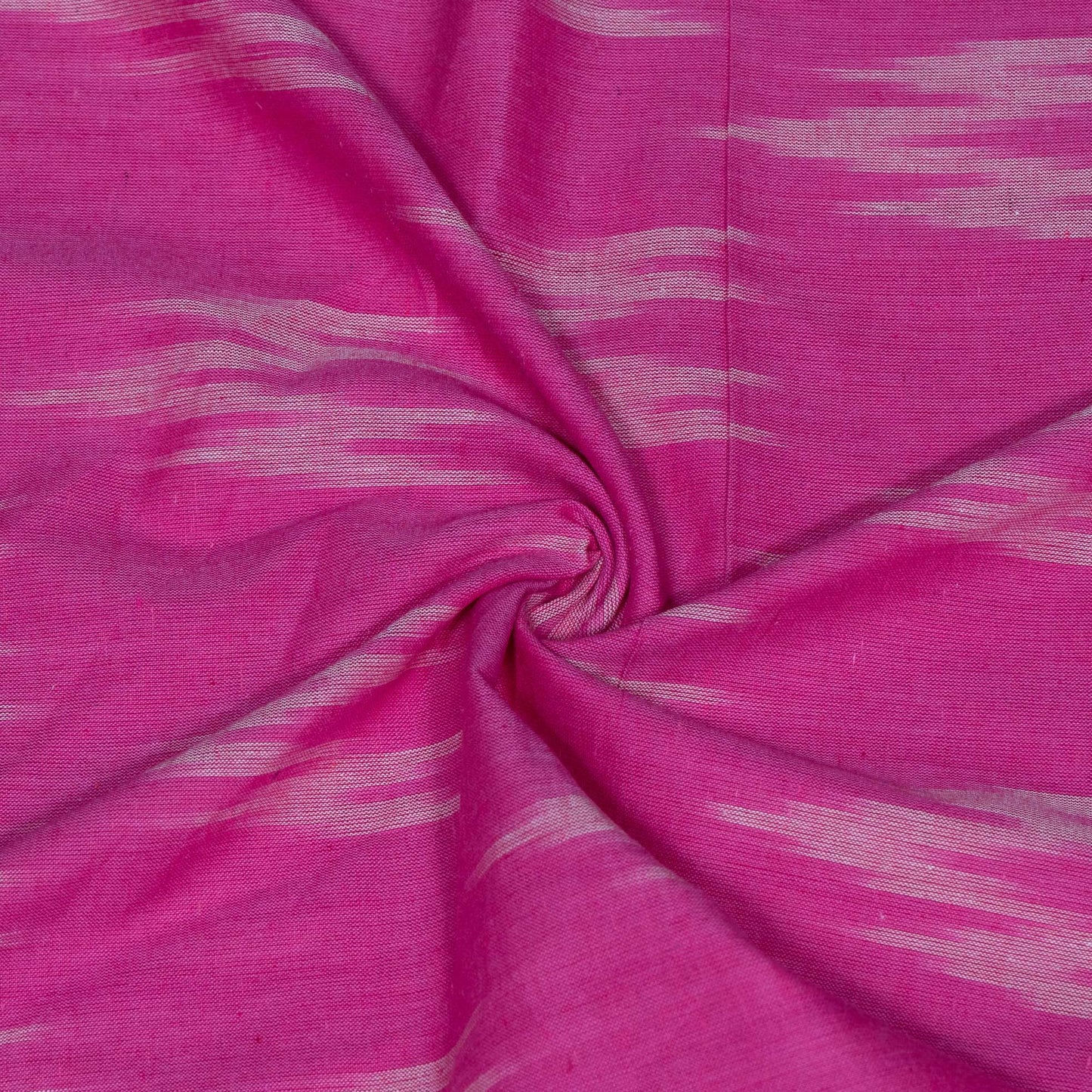 Pink Cotton Handloom Ikat Fabric for Dresses | Width: 44"