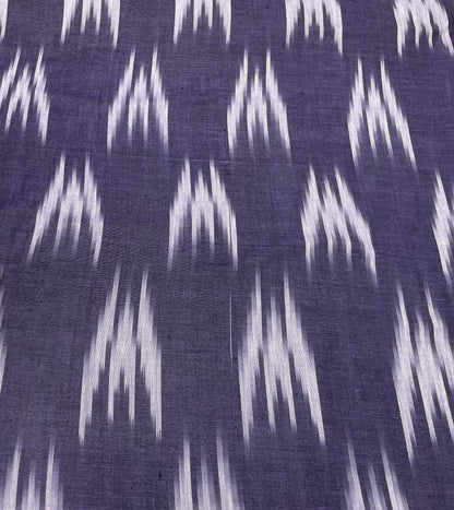 Purple Cotton Handloom Ikat (Sku: I-687)