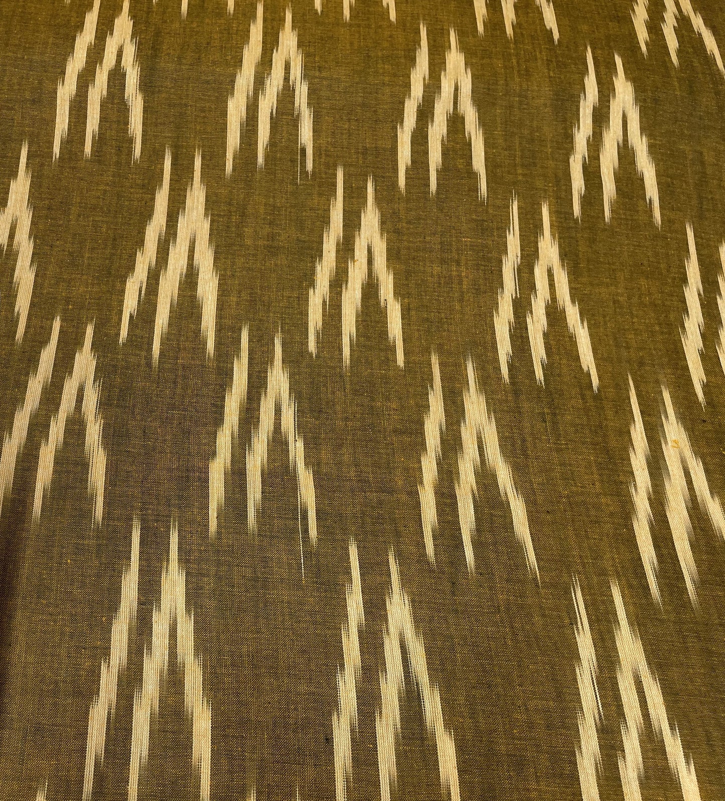 Green Cotton Handloom Ikat (Sku: I-279)