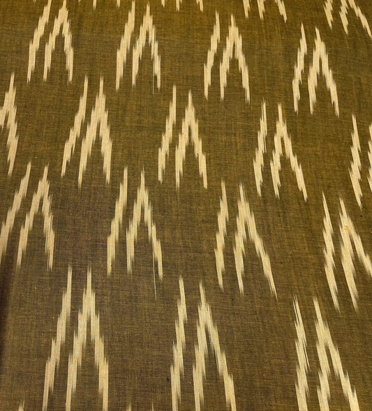 Green Cotton Handloom Ikat (Sku: I-279)
