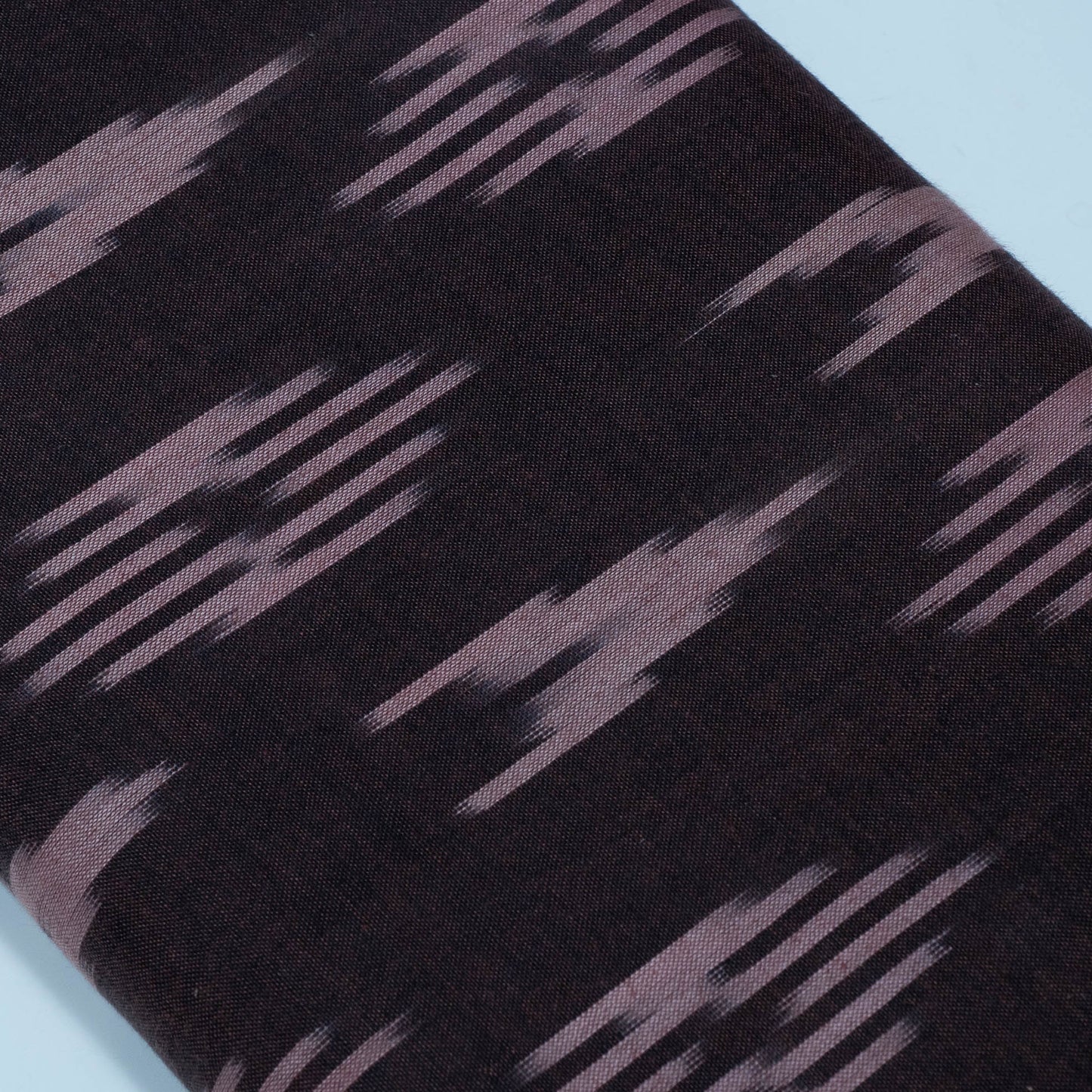 Brown Design Cotton Ikat Fabric for Dress Material | Width: 44"