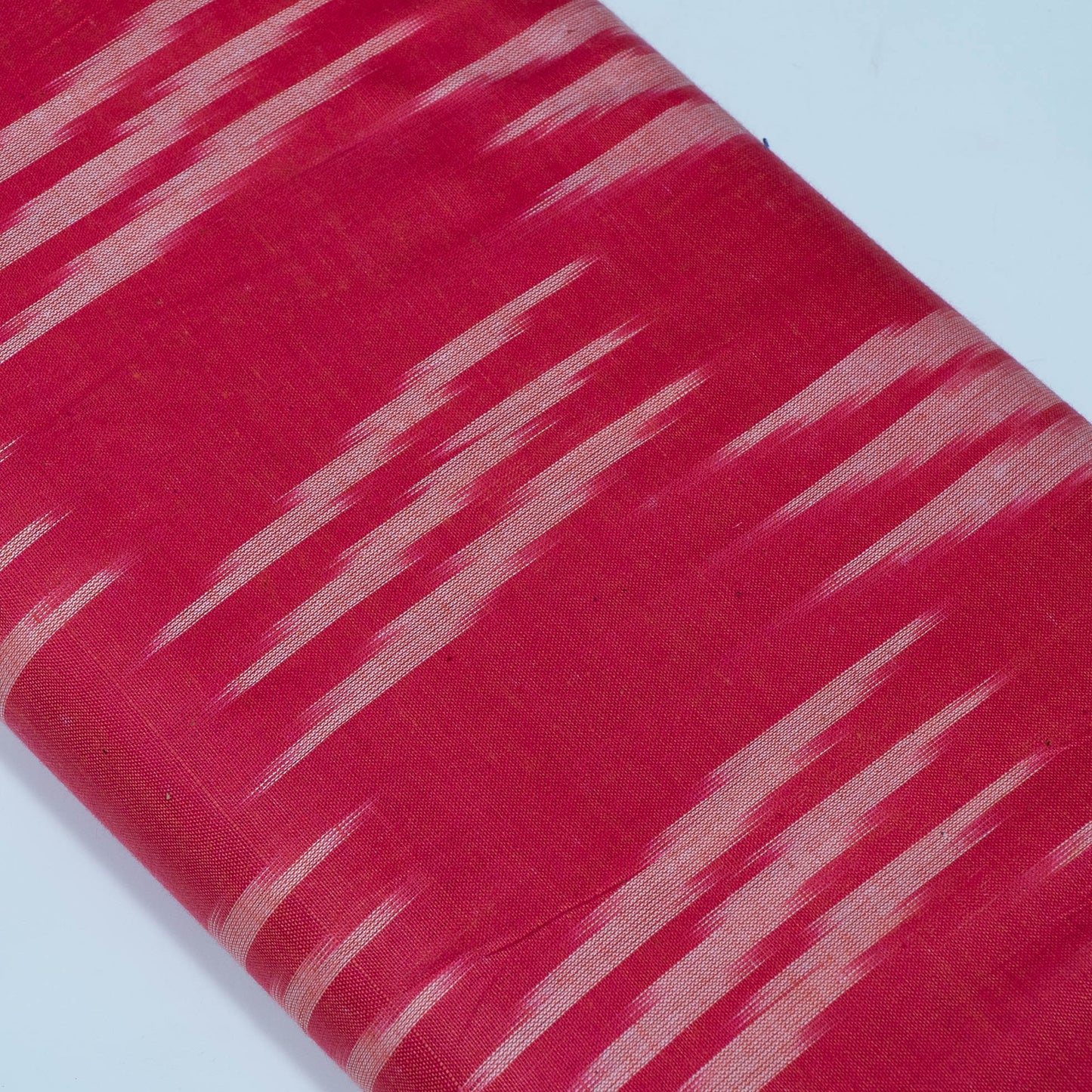 Pink Design Cotton Ikat Fabric for Dress Material | Width: 44"