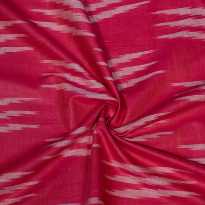 Pink Design Cotton Ikat Fabric for Dress Material | Width: 44"