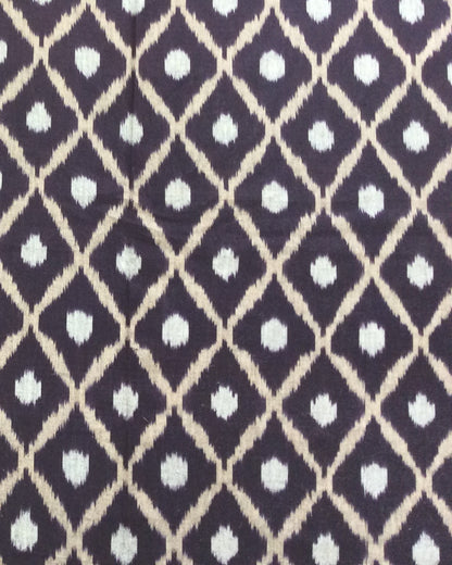 Voilet color Fine Quality Cotton Handloom Ikat | SKU: IK-421