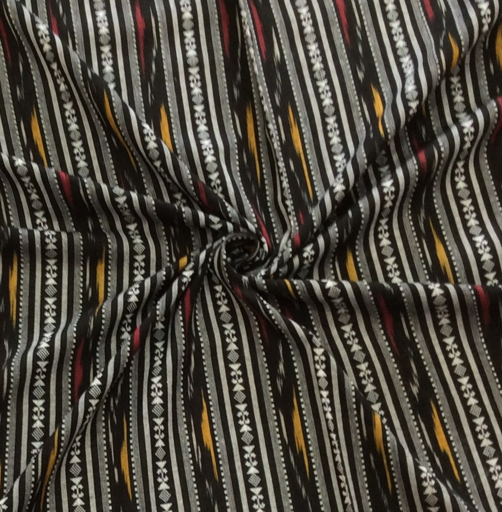 Multicolor Cotton Dobby Handloom Ikat (SKU: IK-425)