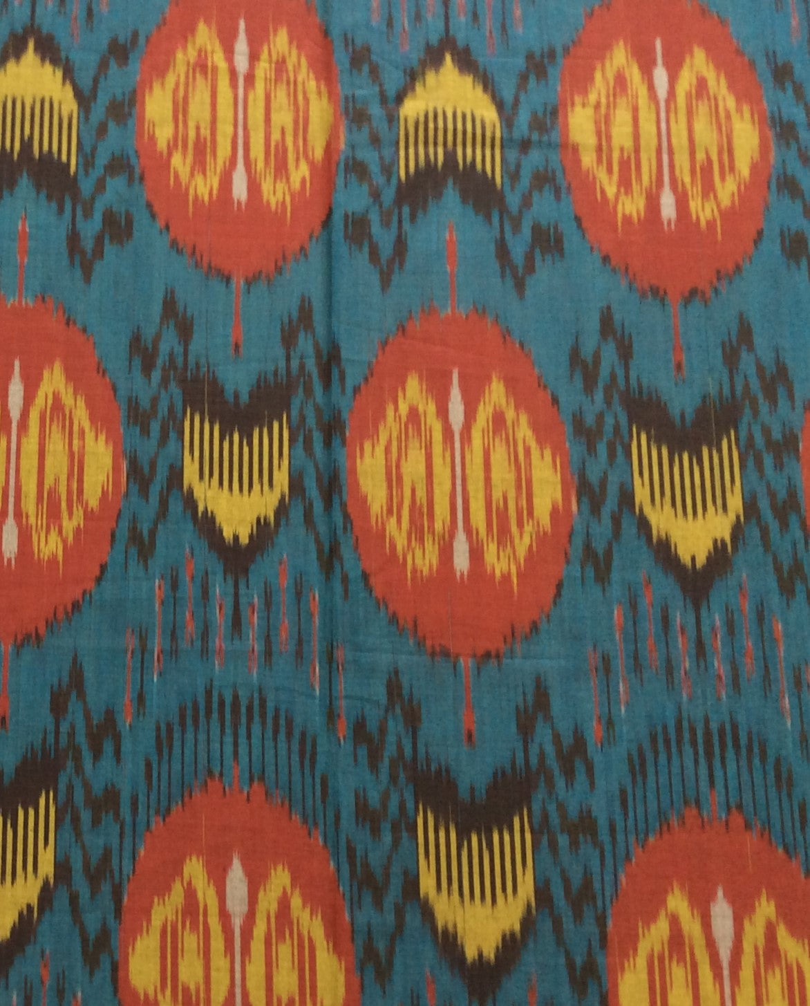 Multicolor Fine Quality Big Design Cotton Handloom Ikat (SKU: IK-445)