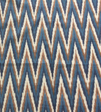 Multicolor Chevron Thick Cotton Handloom Ikat | SKU: IKK-631