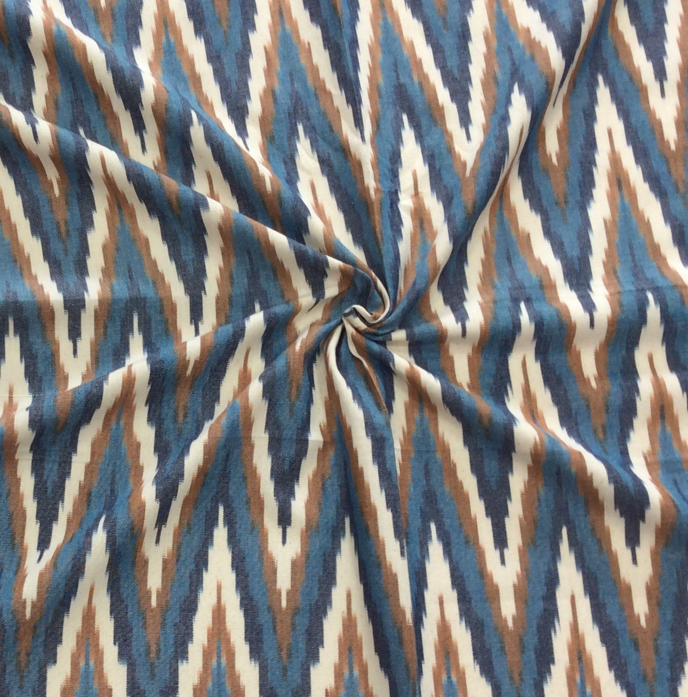 Multicolor Chevron Thick Cotton Handloom Ikat (SKU: IK-457)