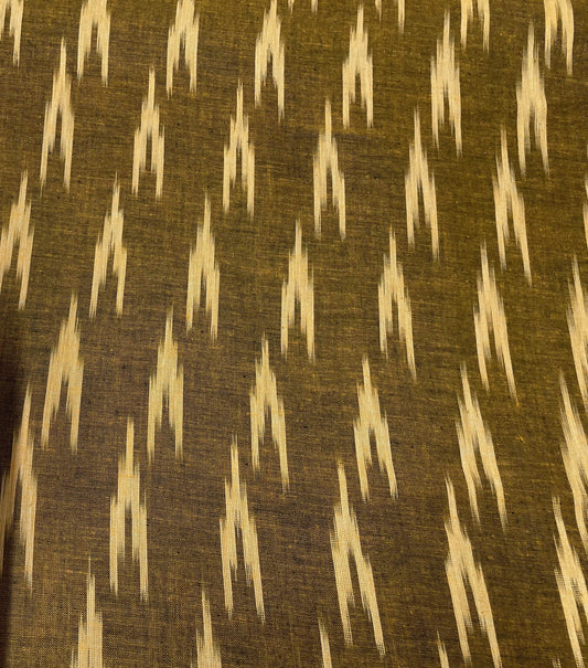 Green Cotton Handloom Ikat (Sku: I-270)