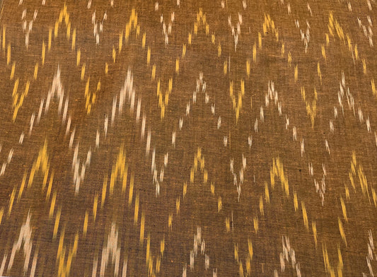 Brown Cotton Handloom Ikat (Sku: IK-333)