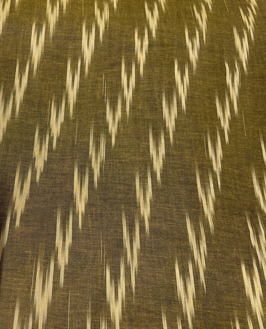 Green Cotton Handloom Ikat (Sku: I-397)