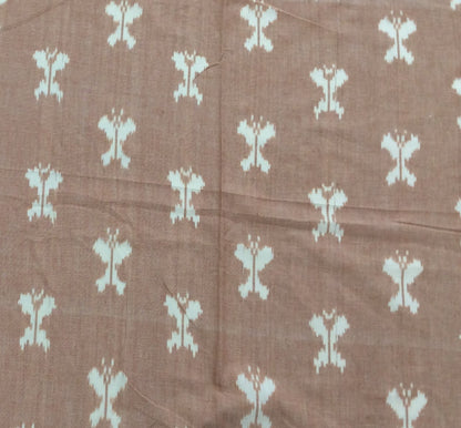 Peach Color Cotton Handloom Ikat | SKU: IK-556