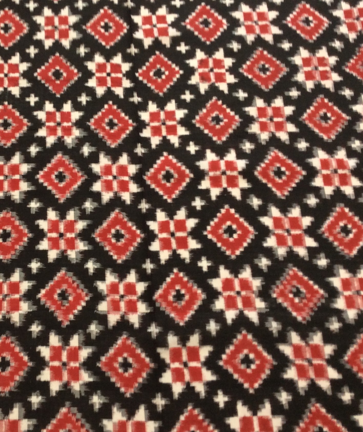 Multicolor Fine Quality Cotton Handloom Ikat (SKU: IK-562)