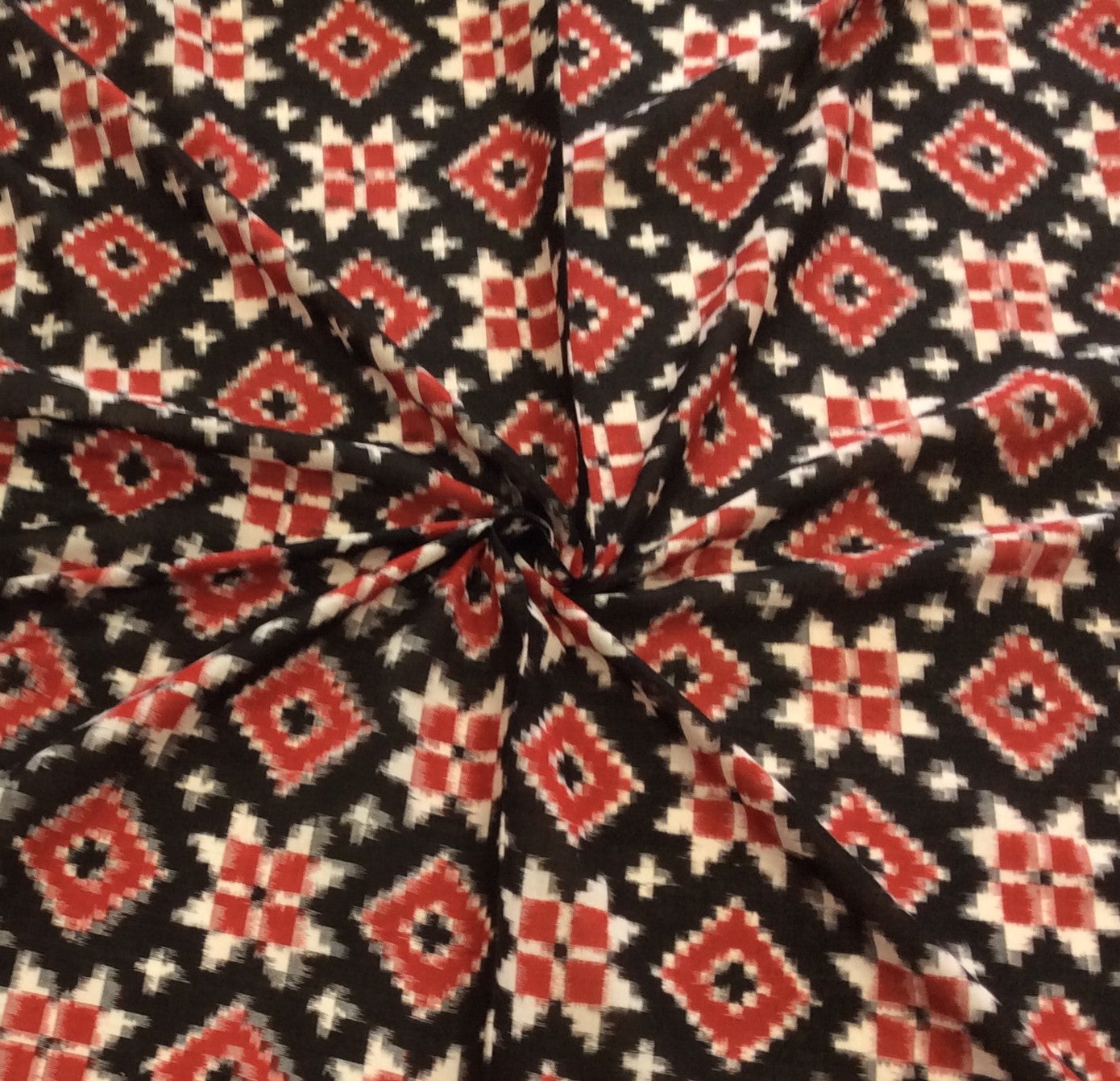 Multicolor Fine Quality Cotton Handloom Ikat (SKU: IK-562)