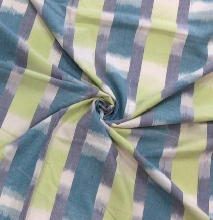 Multicolor Stripe Cotton Handloom Ikat | SKU: IK-563