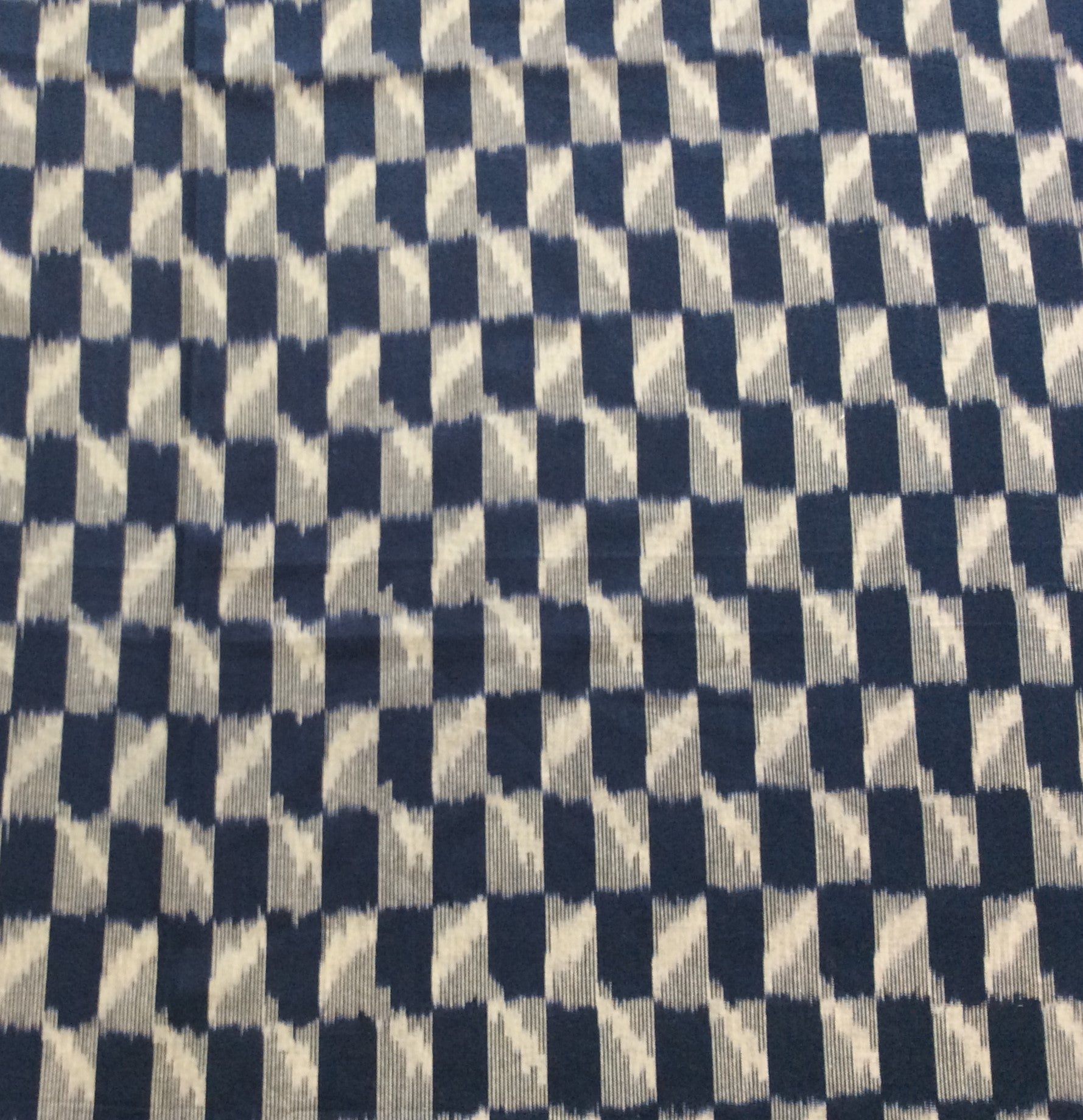 Blue, Grey Cotton Handloom Ikat (SKU: IK-564)