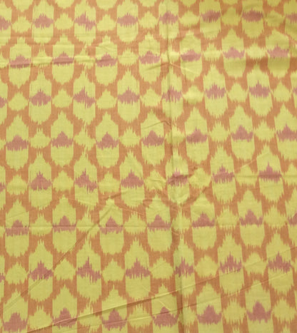 Mustard Yellow Cotton Handloom Ikat | SKU: IK-567