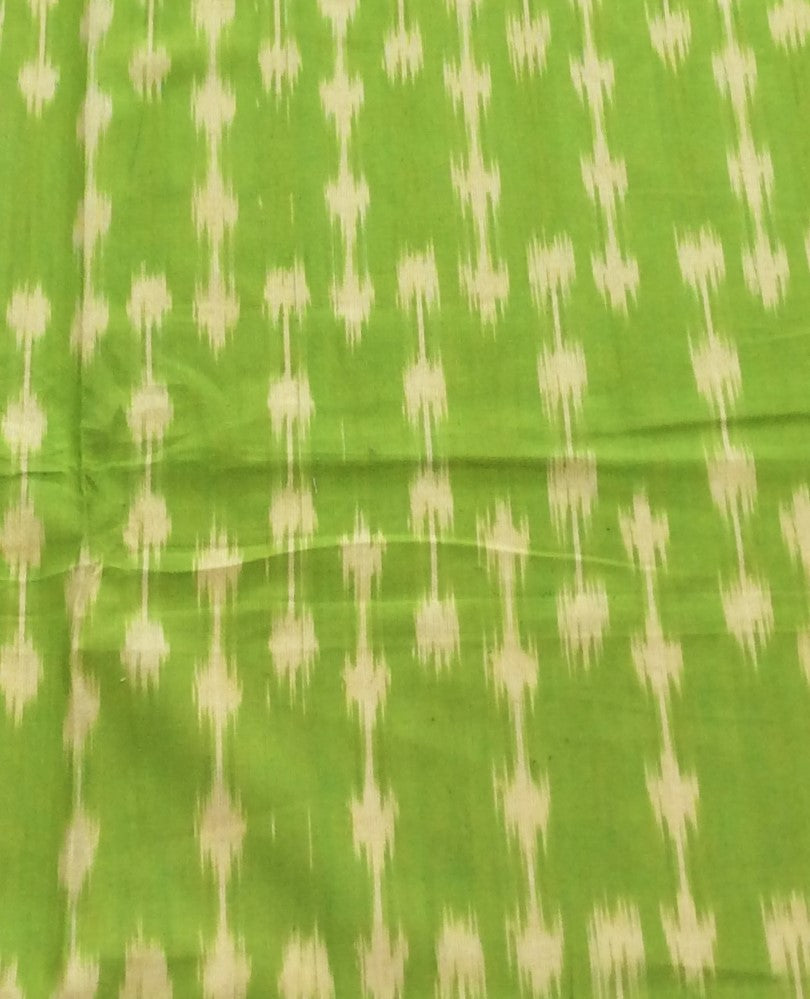 Parrot Green Cotton Handloom Ikat (SKU: IK-569)