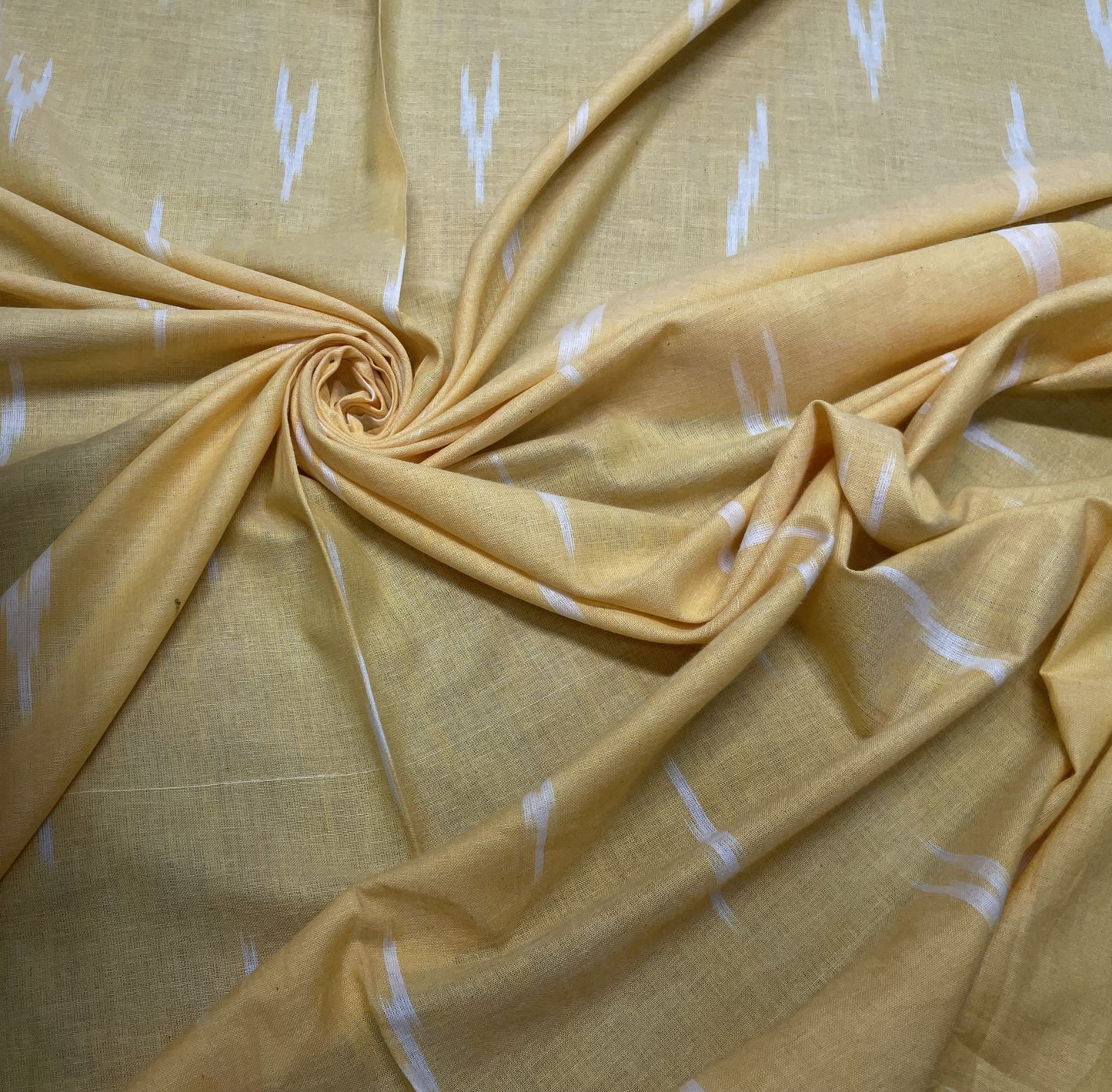 Face & White Cotton Handloom Ikat (Sku: IK-330)