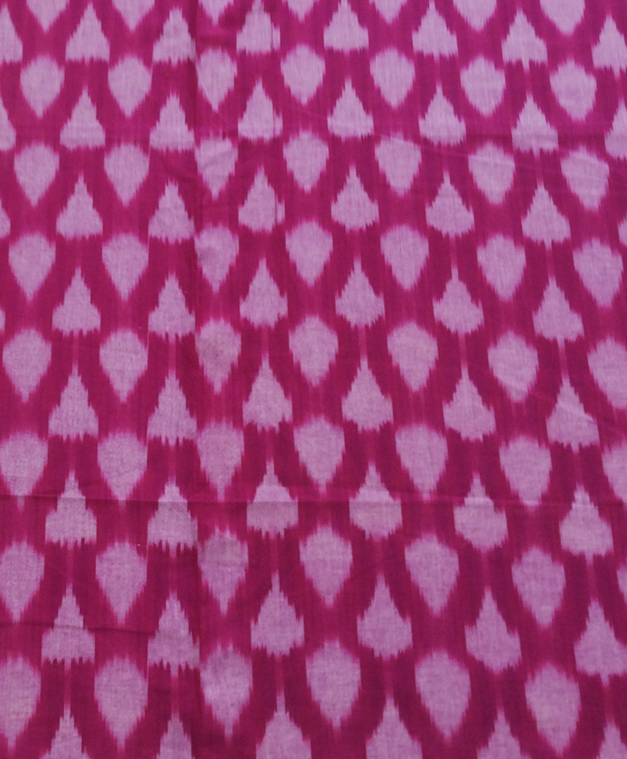 Majenta Color Fine Quality Cotton Handloom Ikat (SKU: IK-586)