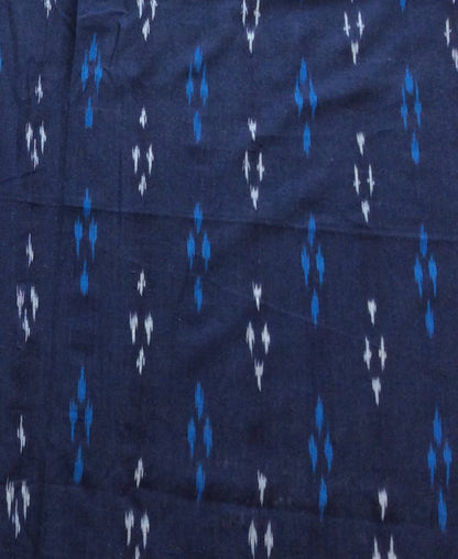 Blue, Color Cotton Handloom Ikat (SKU: IK-598)