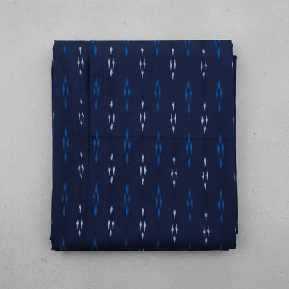 Blue, Color Cotton Handloom Ikat | SKU: IK-598