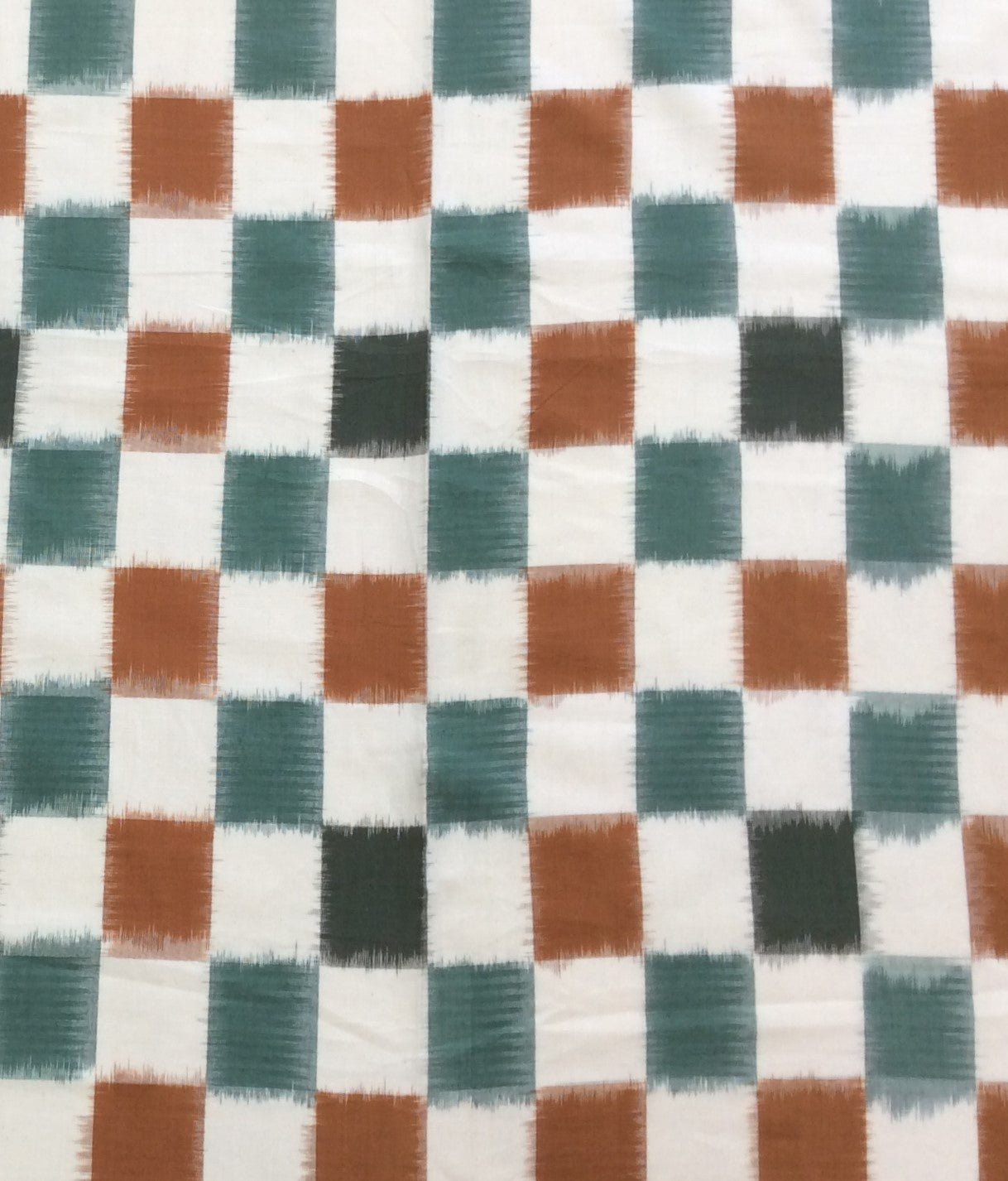 Multicolor Checks Handloom Cotton Double Ikat (SKU: IK-607)