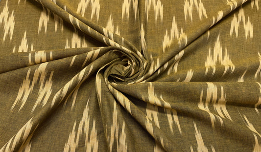 Brown Cotton Handloom Ikat (Sku: I-336)
