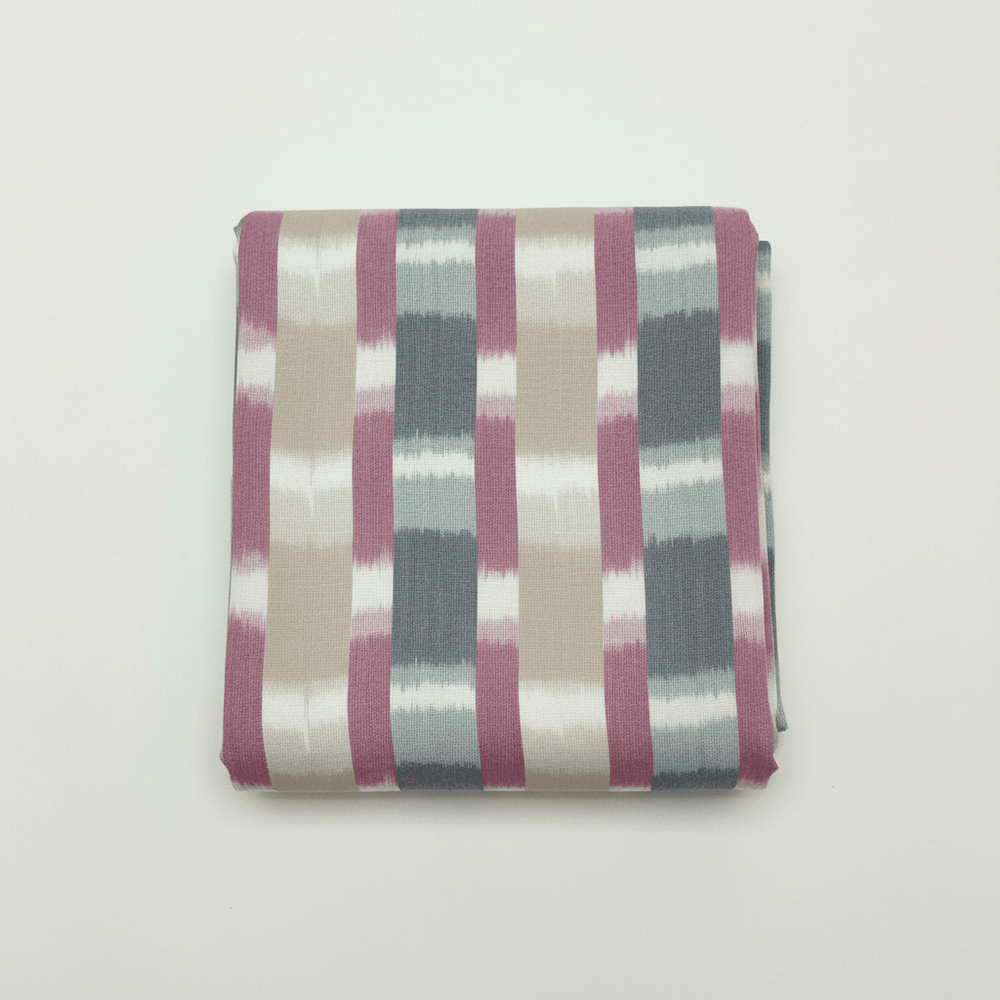 Beige & Green Cotton Handloom Thick Ikat | SKU: IK-660