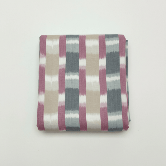 Beige & Green Cotton Handloom Thick Ikat | SKU: IK-660