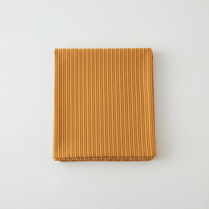 Yellow & red Stripe Handloom Cotton Heavyweight Thick Ikat Fabric for Jackets & Upholstery | Width: 44"