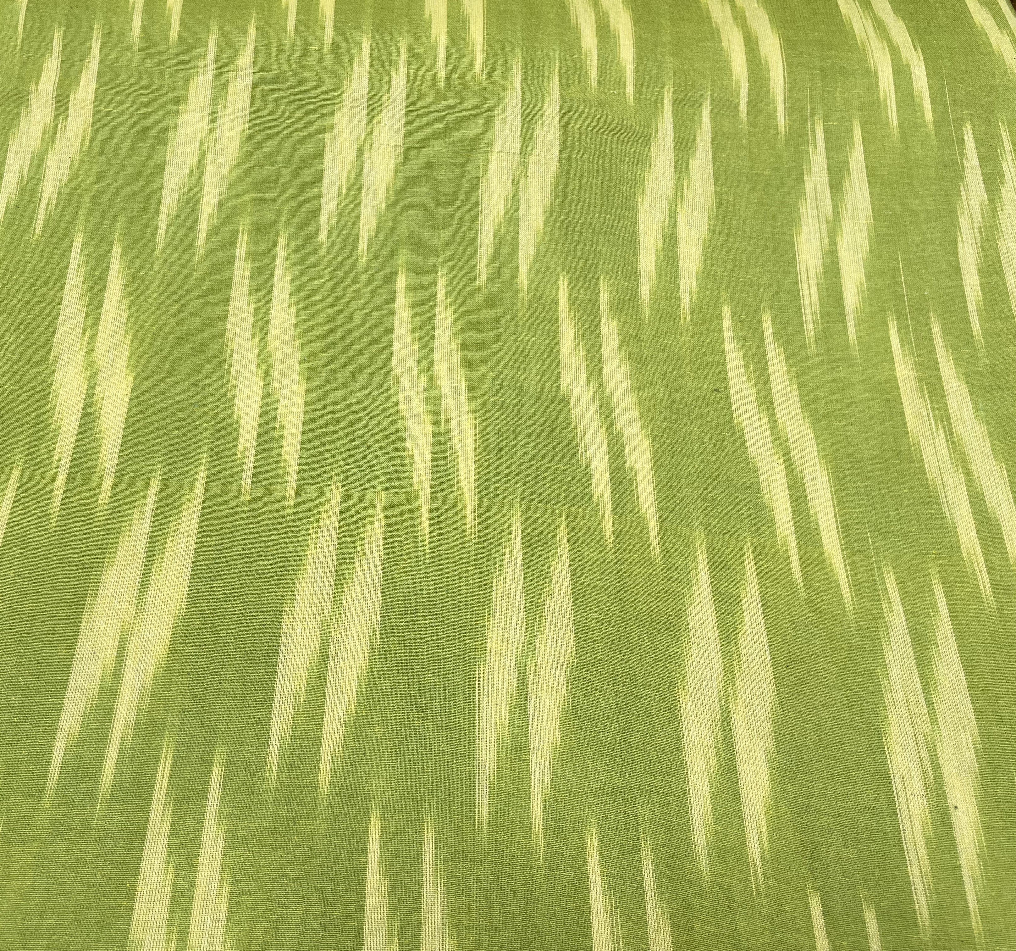 Green Cotton Handloom Ikat (Sku: IK-76)