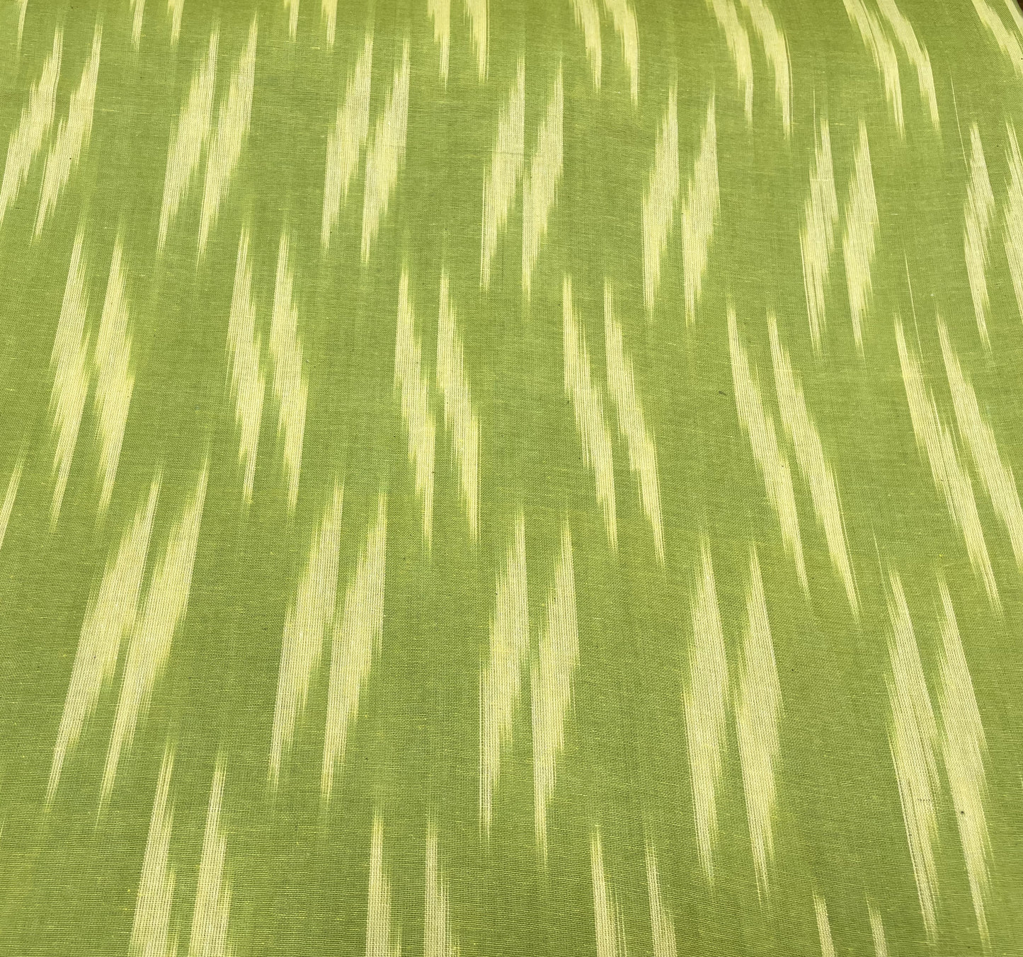 Green Cotton Handloom Ikat (Sku: IK-364)