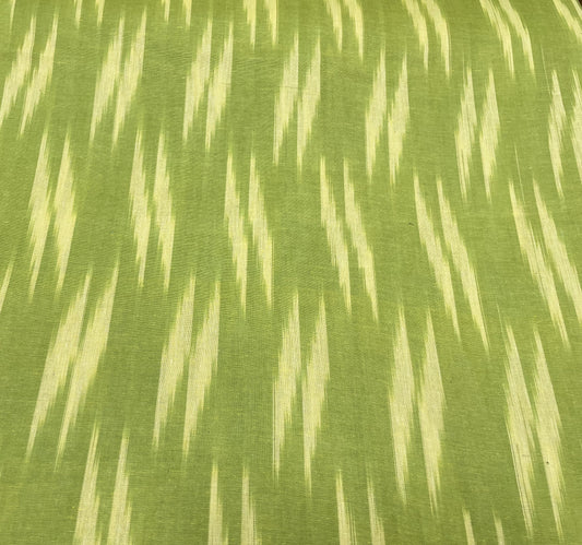 Green Cotton Handloom Ikat (Sku: IK-364)