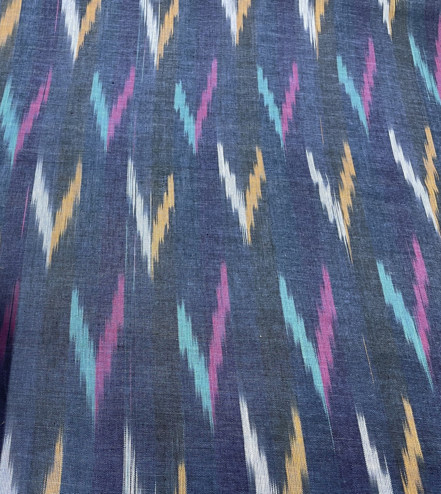 Blue Cotton Handloom Ikat (Sku: IK-78)