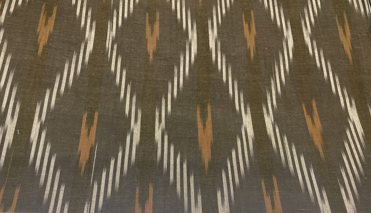 Gray Cotton Handloom Ikat (Sku: IK-343)