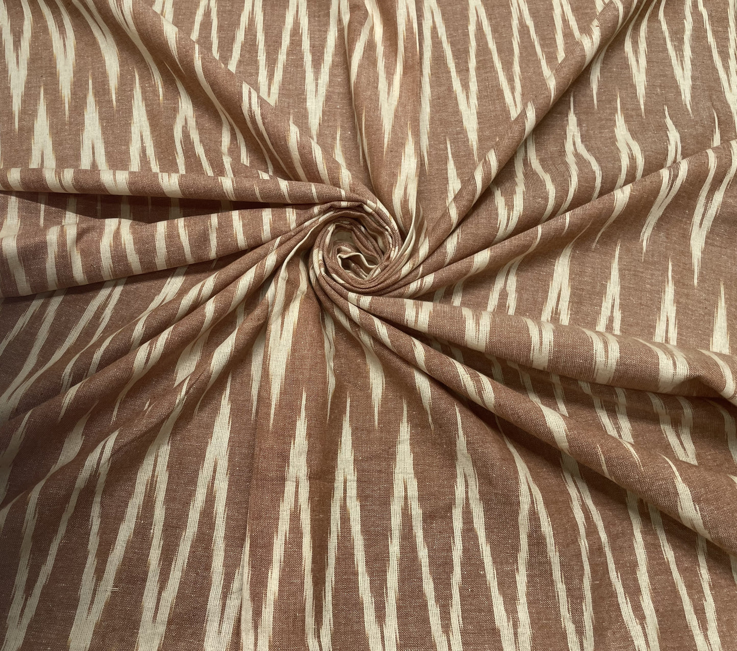 Brown Cotton Handloom Ikat (Sku: IK-350)