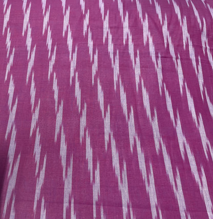Purple Cotton Handloom Ikat (Sku: IK-411)