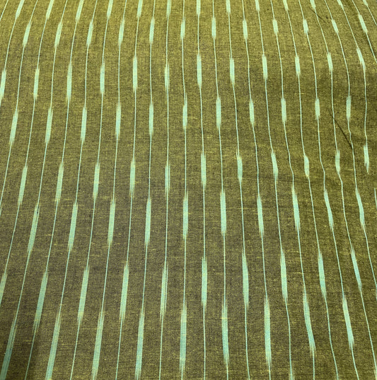 Green Cotton Handloom Ikat (Sku: IK-415)
