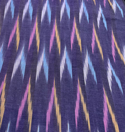 Blue Cotton Handloom Ikat (Sku: I-781)