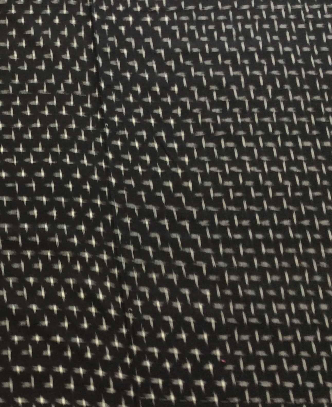 Black Cotton Handloom Double Ikat (SKU: IKK-179)