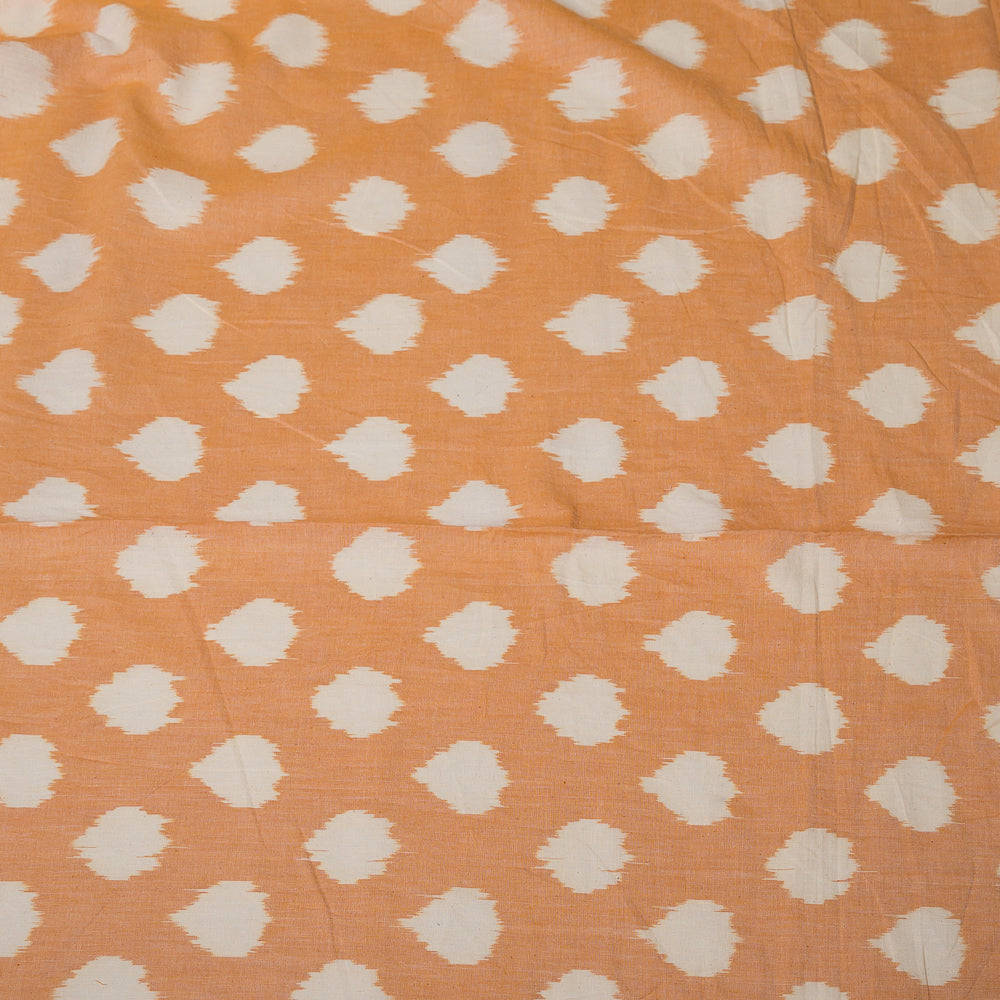 Yellow & White Fine Quality Cotton Handloom Ikat (Sku: IKK-342)