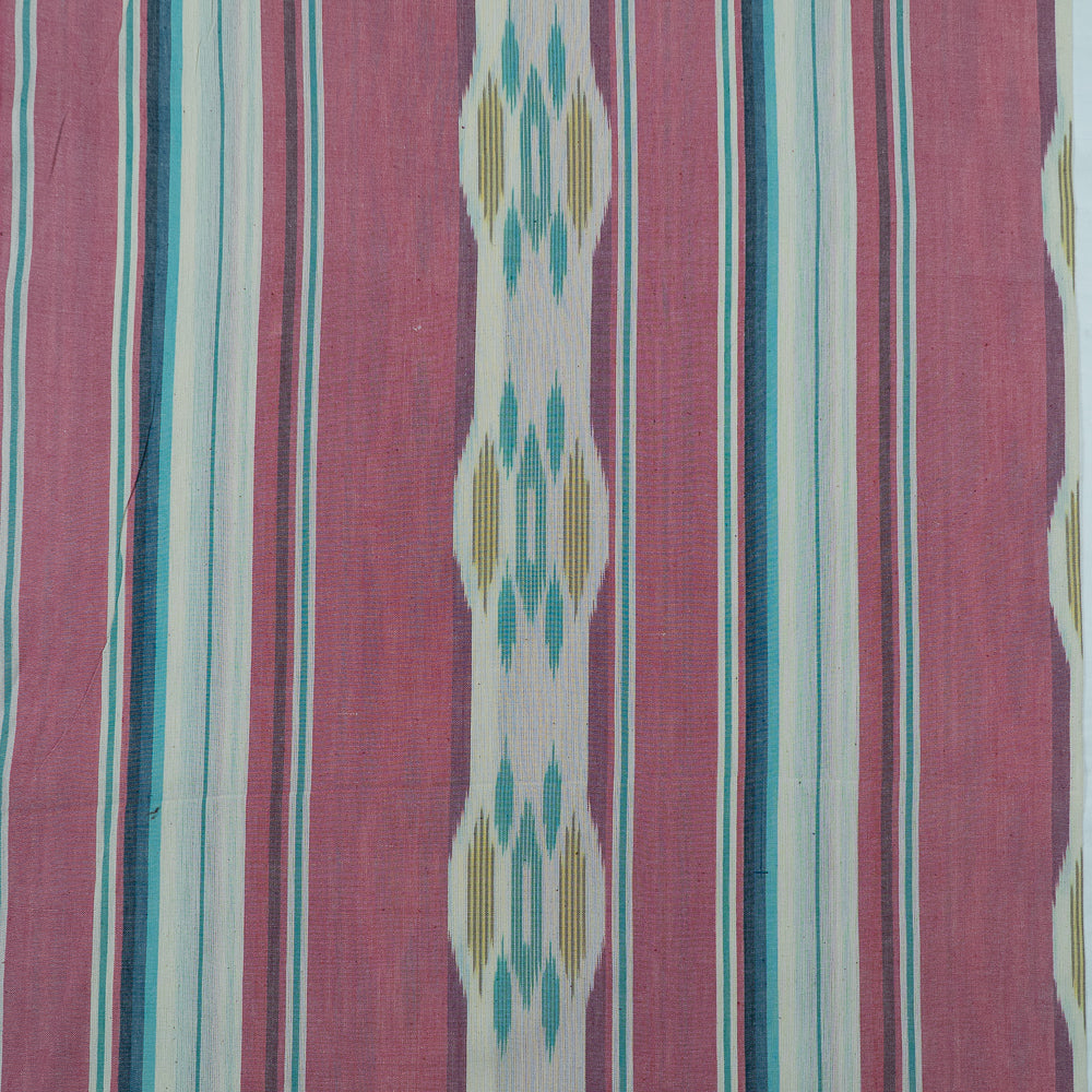 Pink Stripe Cotton Handloom Ikat (Sku: IKK-407)