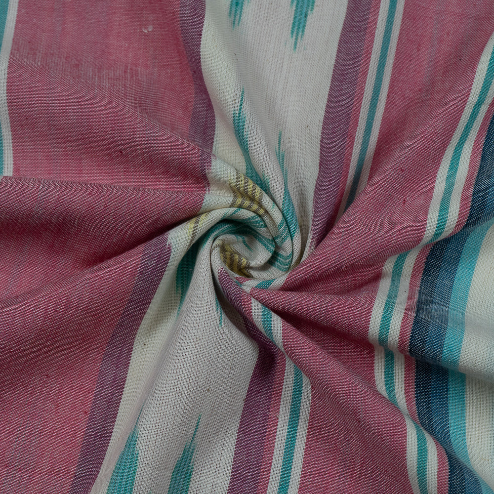 Pink Stripe Cotton Handloom Ikat (Sku: IKK-407)