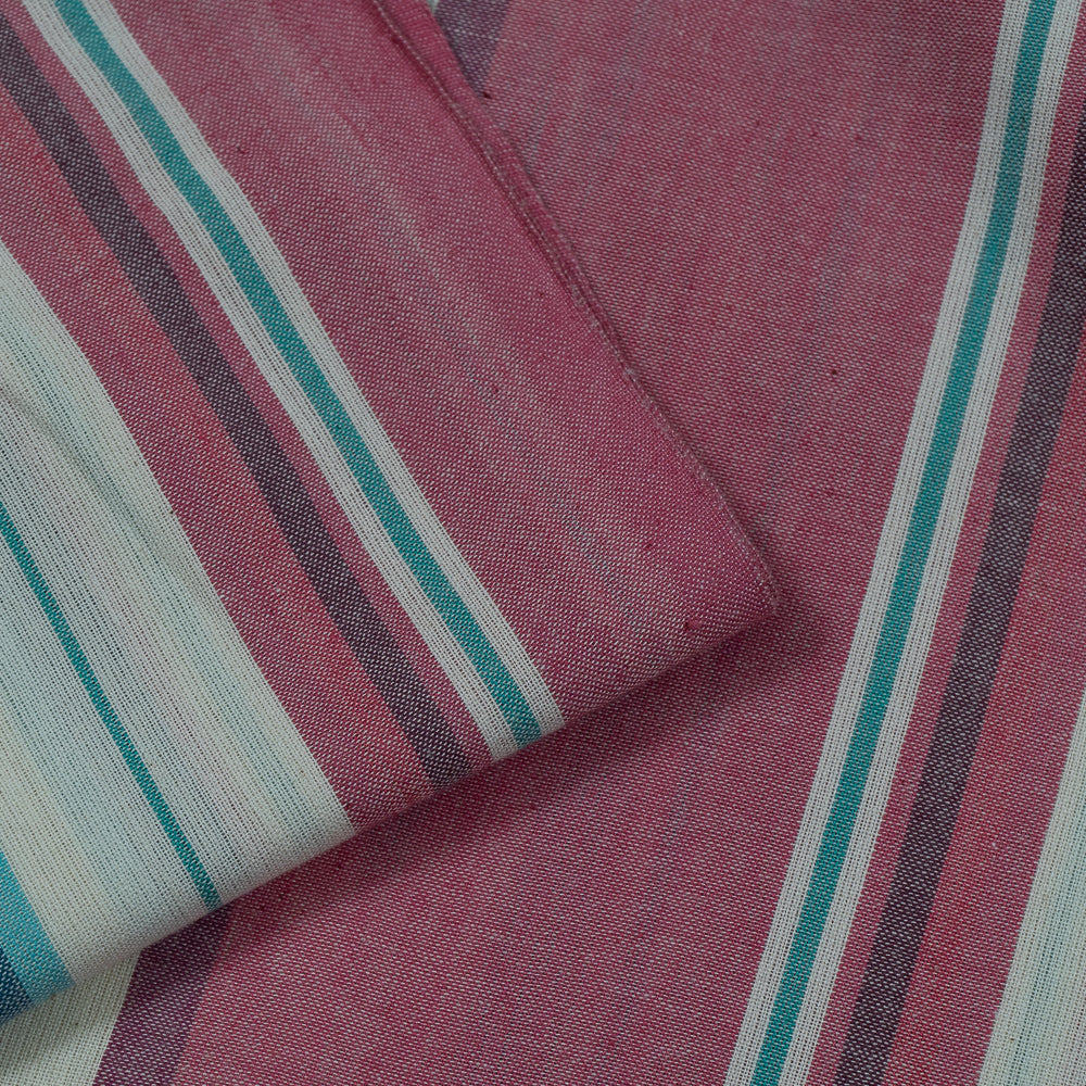 Pink Stripe Cotton Handloom Ikat (Sku: IKK-407)